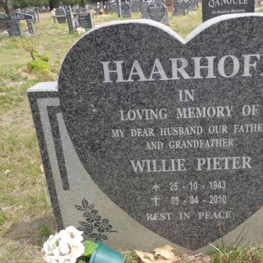 HAARHOFF Willie Pieter 1943-2010