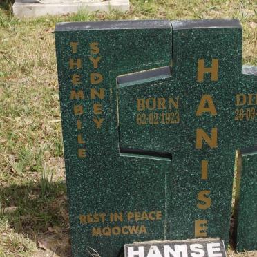 HANISE Thembile Sydney 1923-1997