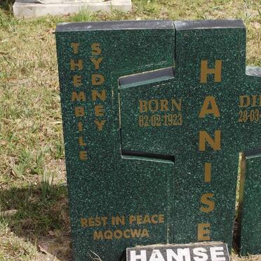 HANISE Thembile Sydney 1923-1997