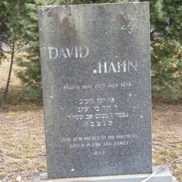 HAHN David -1974