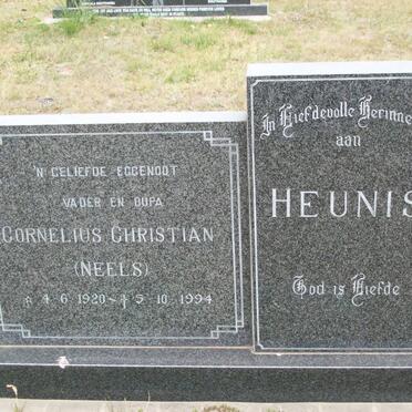 HEUNIS Cornelius Christian 1920-1994