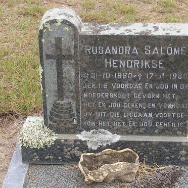 HENDRIKSE Rusandra Salòme 1980-1980
