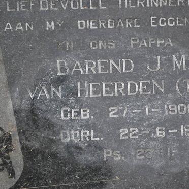 HEERDEN Barend J.M., van 1906-1971