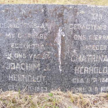 HERHOLDT Joachim J. 1883- &amp; Chatrina E. 1883-1960