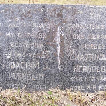 HERHOLDT Joachim J. 1883- &amp; Chatrina E. 1883-1960