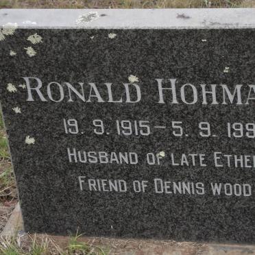 HOHMAN Ronald 1915-1996