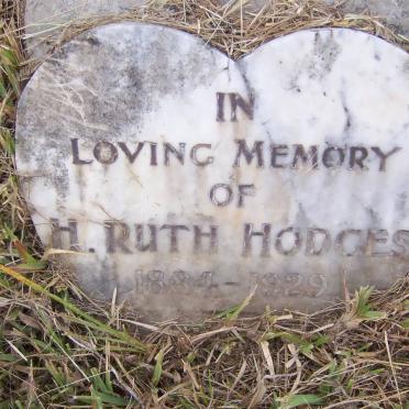 HODGES H. Ruth 1884-1929