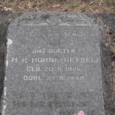 HORNE H.P. nee DEYSEL 1926-1948