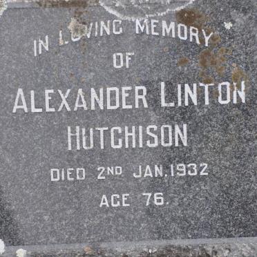 HUTCHISON Alexander Linton -1932