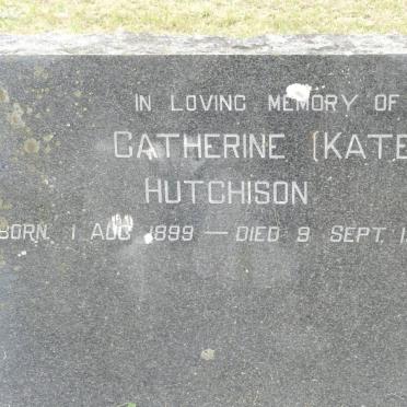 HUTCHISON Catherine 1899-1973