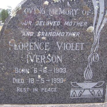 IVERSON Florence Violet 1903-1990