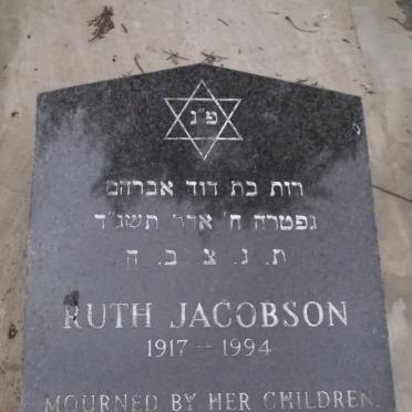 JACOBSON Ruth 1917-1994