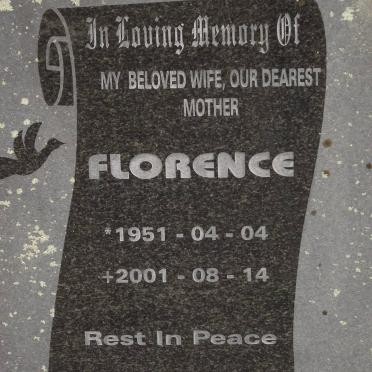 JAMELA Florence 1951-2001
