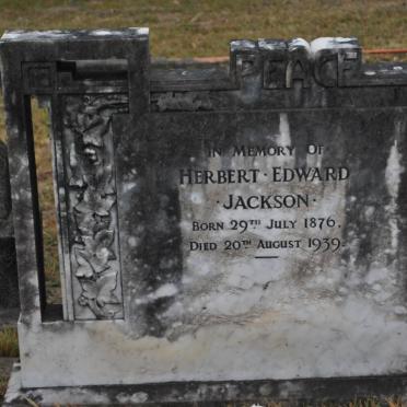 JACKSON Herbert Edward 1876-1939