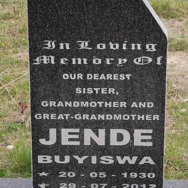 JENDE Buyiswa 1930-2012