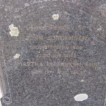 JORGENSEN John -1924 &amp; Martha Elizabeth Ann -1944
