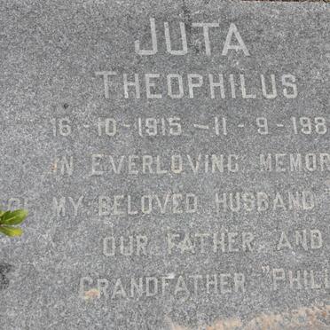 JUTA Theophilus 1915-1988