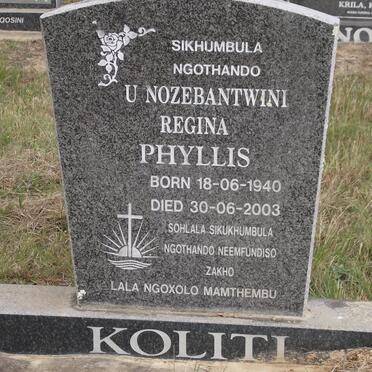 KOLITI Regina Phyllis 1940-2003