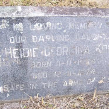 KORTE Heidie Georgina 1974-1974