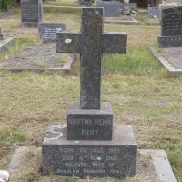KENT Martha Rena 1889-1966
