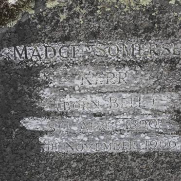 KERR Madge Somerset nee BELL 1890-1966