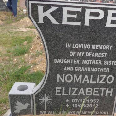 KEPE Nomalizo Elizabeth 1957-2012