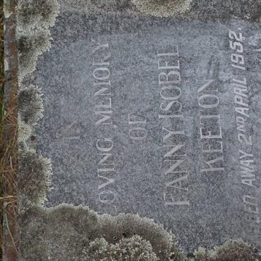 KEETON Fanny Isobel -1952