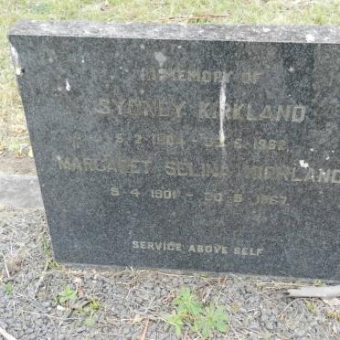KIRKLAND Sydney 1904-1962 &amp; Margaret Selina MORLAND 1901-1967