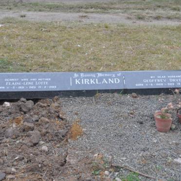 KIRKLAND George Dryden 1928-19?8 &amp; Elaine-Lene Lotte 1931-2013