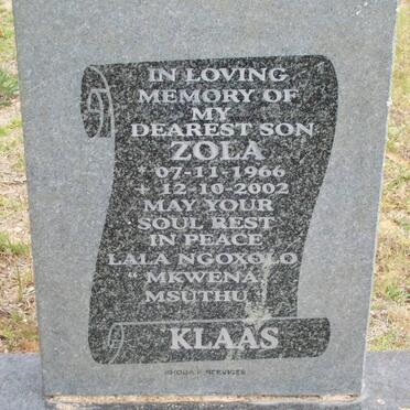 KLAAS Zola 1966-2002
