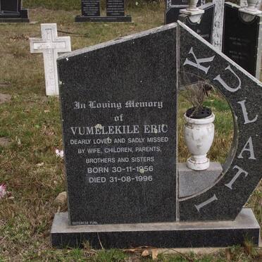 KULATI Vumelekile Eric 1956-1996