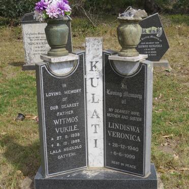 KULATI Witmos Vukile 1938-1999  &amp; Lindiswa Veronica 1940-1999