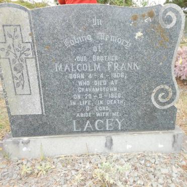LACEY Malcolm Frank 1908-1968
