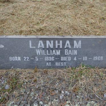 LANHAM William Bain 1896-1968