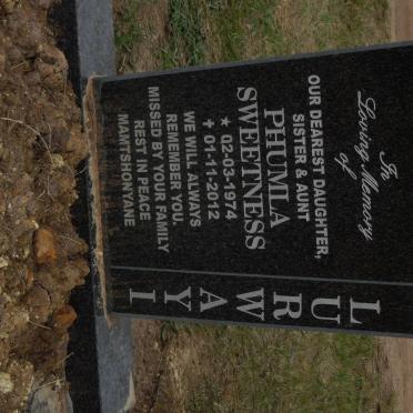 LURWAYI Phumla Sweetness 1974-2012