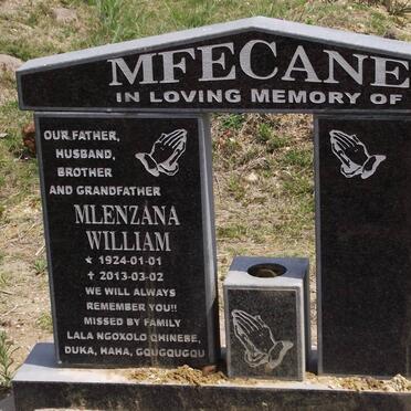 MFECANE Mlenzana William 1924-2013