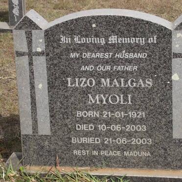 MYOLI Lizo Malgas 1921-2003