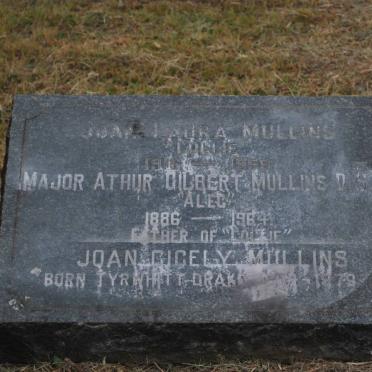MULLINS Athur Gilbert 1886-1964 :: MULLINS Joan Laura 1916-1959 :: MULLINS Joan Cicely 1894-1979 nee TYRWHITT-DRAKE