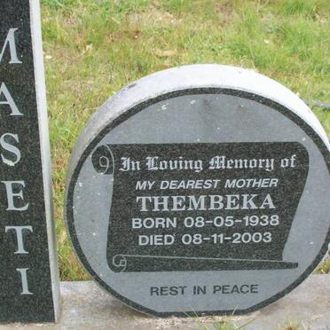 MASETI Thembeka 1938-2003