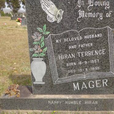 MAGER Hiran Terrence 1957-1995