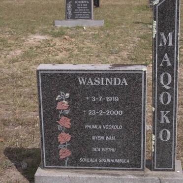 MAQOKO Wasinda 1919-2000