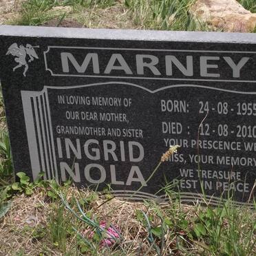 MARNEY Ingrid Nola 1955-2010