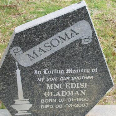 MASOMA Mncedisi Gladman 1950-2003