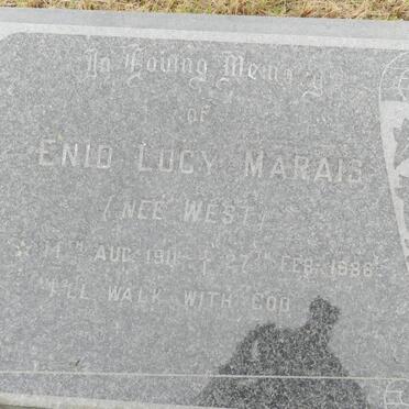 MARAIS Enid Lucy nee WEST 1911-1986