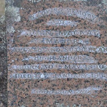 MACKAY John 1890-193?