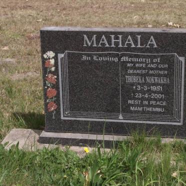 MAHALA Thobeka Nokwakha 1951-2001