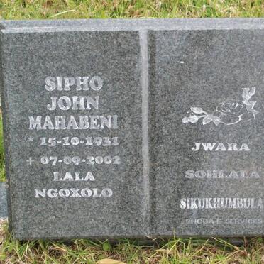 MAHABENI Sipho John 1931-2002