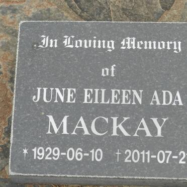 MACKAY June Eileen Ada 1929-2011