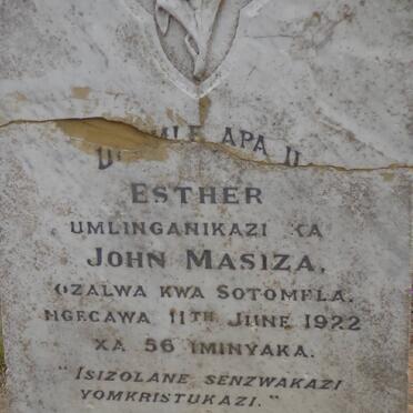MASIZA Esther 1922-