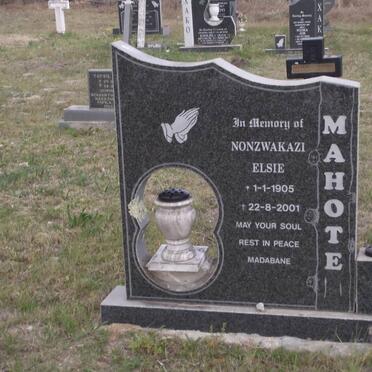 MAHOTE Nonzwakazi Elsie 1905-2001